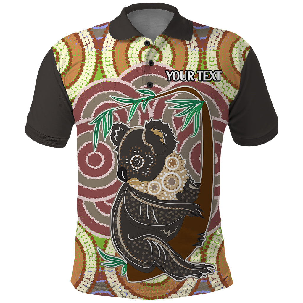 personalised-australia-koala-polo-shirt-aboriginal