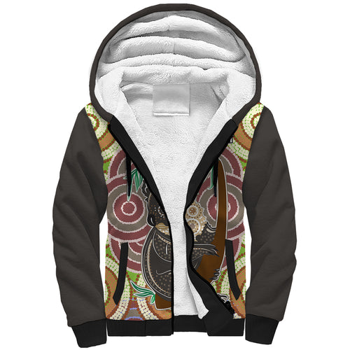 personalised-australia-koala-sherpa-hoodie-aboriginal