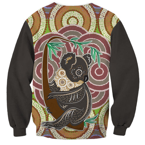 personalised-australia-koala-sweatshirt-aboriginal