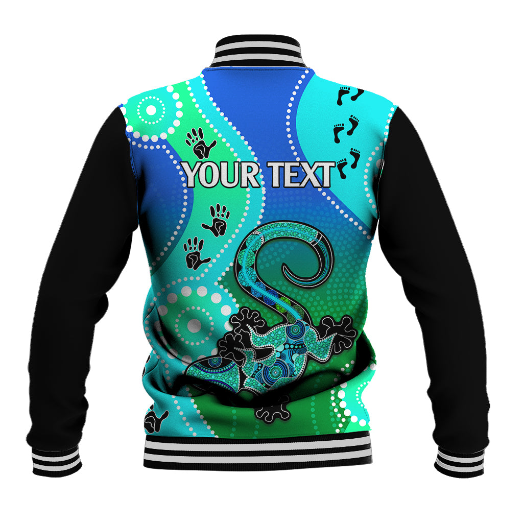 personalised-australia-lizard-baseball-jacket-aboriginal-tribal-art-stylization