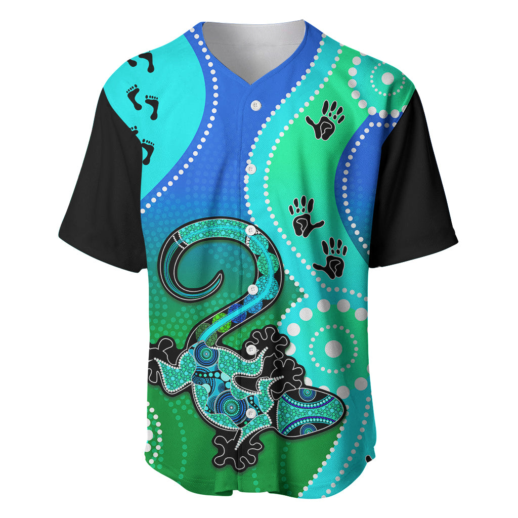 personalised-australia-lizard-baseball-jersey-aboriginal-tribal-art-stylization