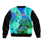 personalised-australia-lizard-bomber-jacket-aboriginal-tribal-art-stylization