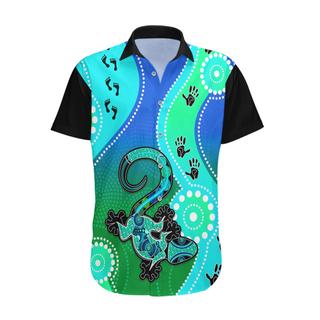 personalised-australia-lizard-hawaiian-shirt-aboriginal-tribal-art-stylization
