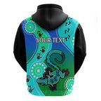 personalised-australia-lizard-hoodie-aboriginal-tribal-art-stylization