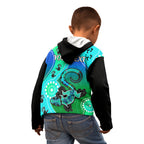 personalised-australia-lizard-kid-hoodie-aboriginal-tribal-art-stylization