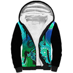 personalised-australia-lizard-sherpa-hoodie-aboriginal-tribal-art-stylization