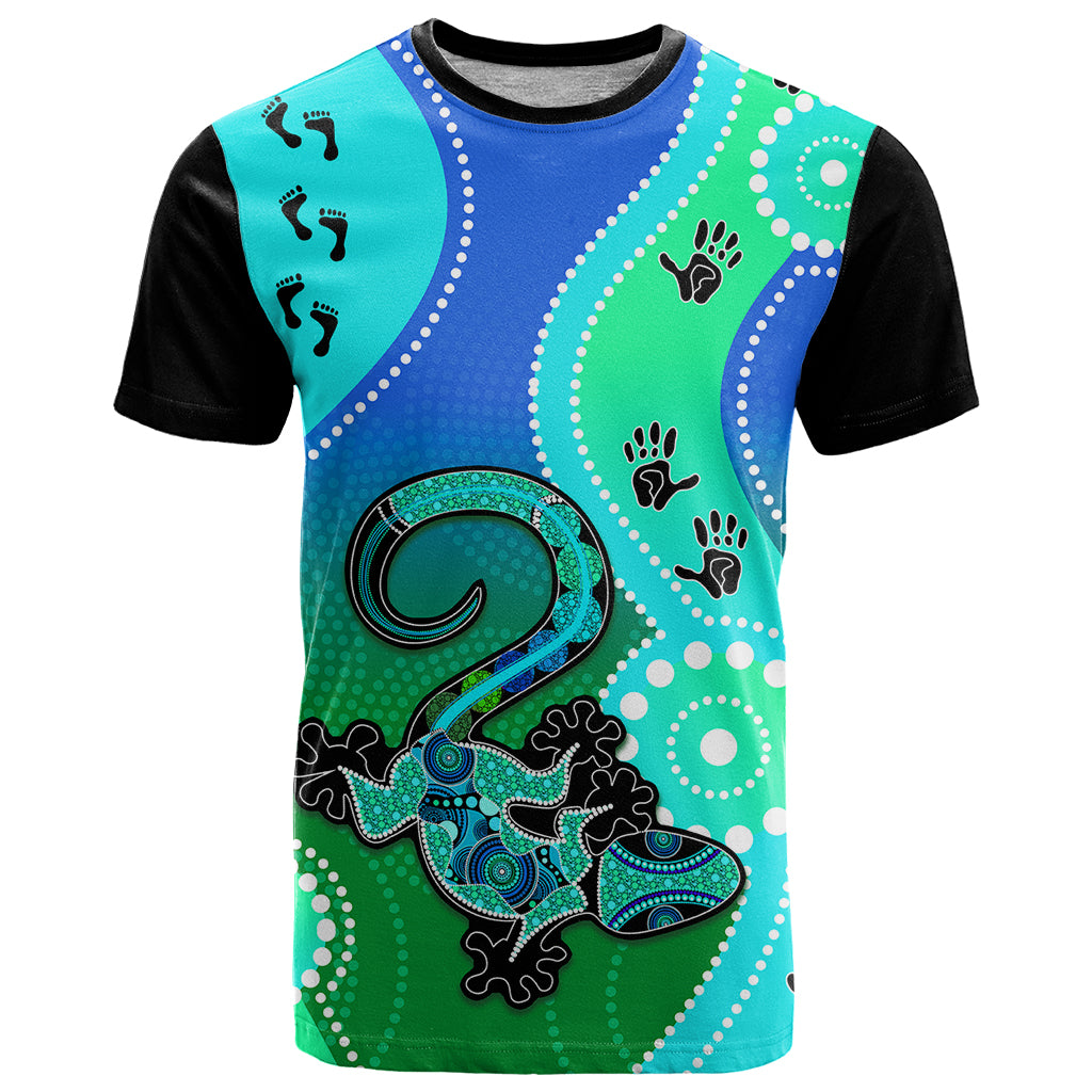 personalised-australia-lizard-t-shirt-aboriginal-tribal-art-stylization