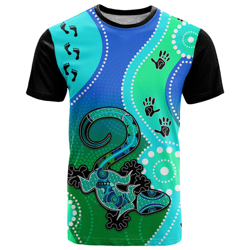 personalised-australia-lizard-t-shirt-aboriginal-tribal-art-stylization