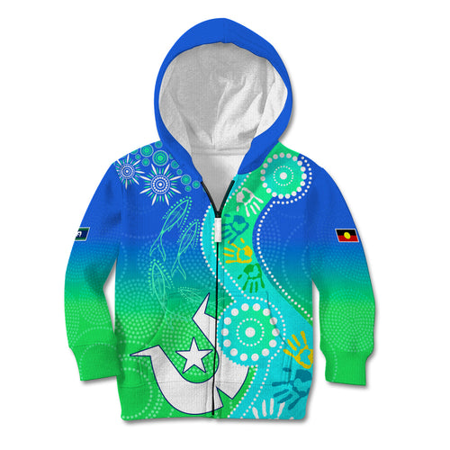 personalised-australia-naidoc-kid-hoodie-aboriginal-tribal-art-stylization