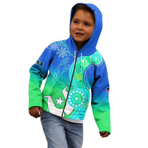 personalised-australia-naidoc-kid-hoodie-aboriginal-tribal-art-stylization