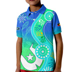 personalised-australia-naidoc-kid-polo-shirt-aboriginal-tribal-art-stylization