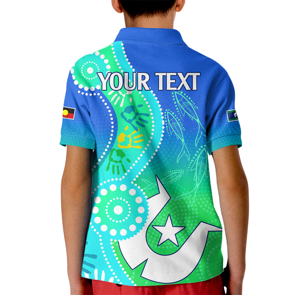 personalised-australia-naidoc-kid-polo-shirt-aboriginal-tribal-art-stylization