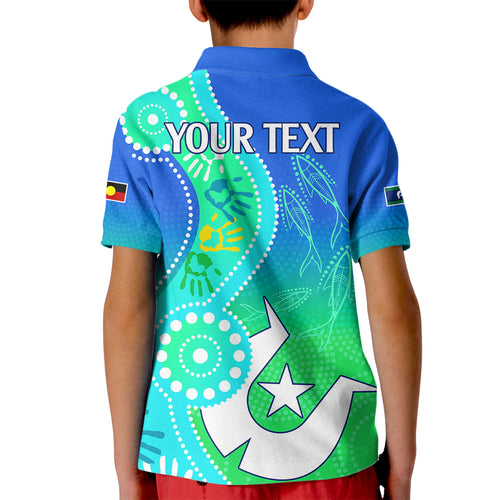personalised-australia-naidoc-kid-polo-shirt-aboriginal-tribal-art-stylization