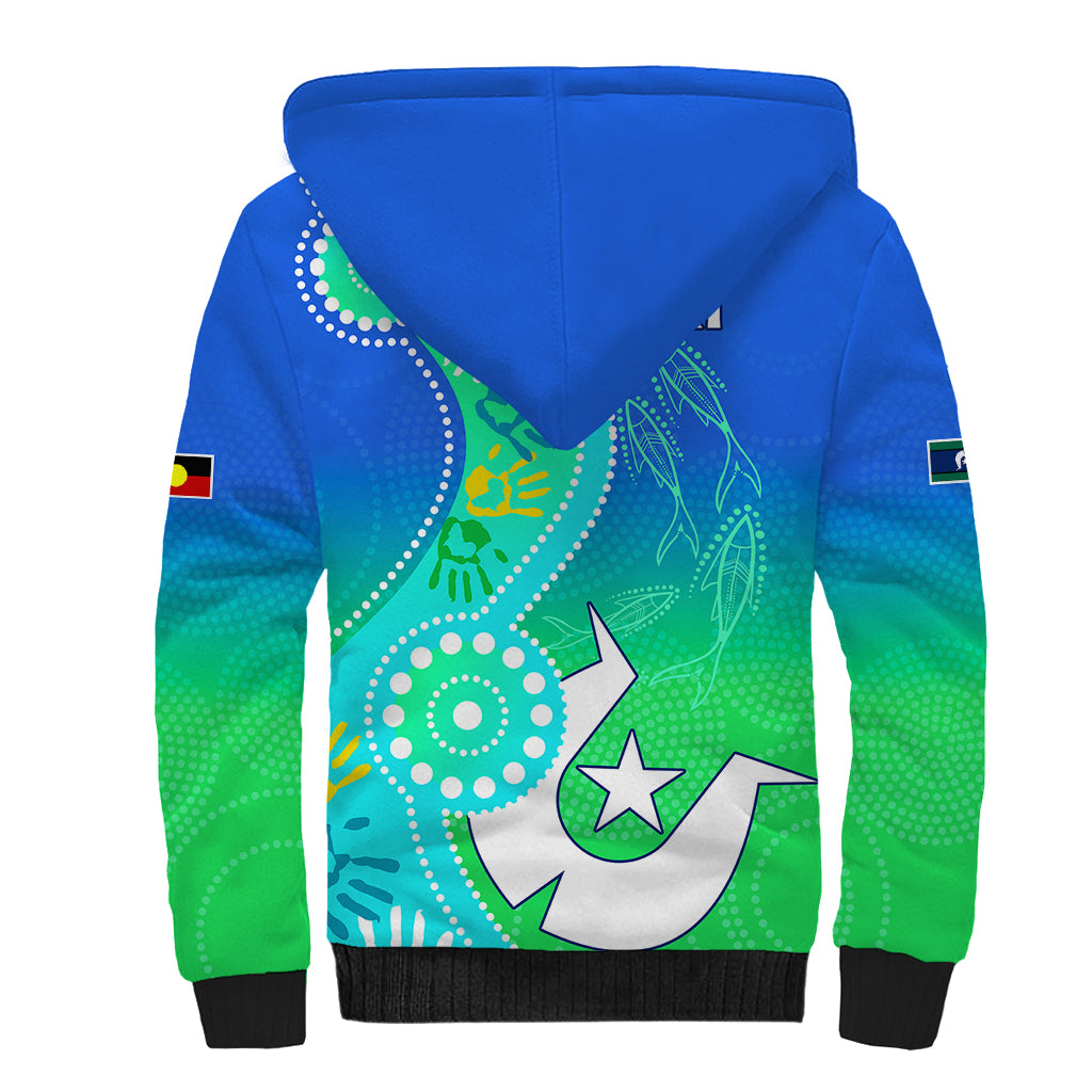personalised-australia-naidoc-sherpa-hoodie-aboriginal-tribal-art-stylization