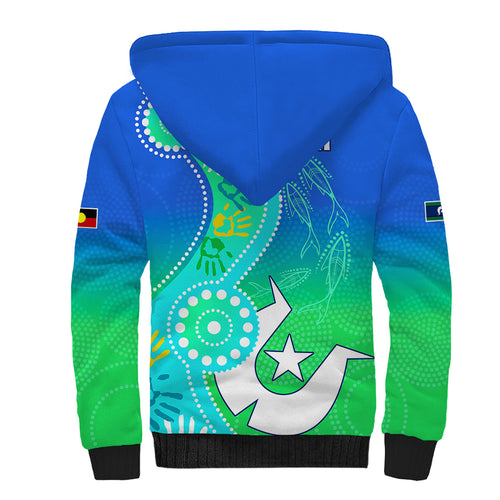 personalised-australia-naidoc-sherpa-hoodie-aboriginal-tribal-art-stylization