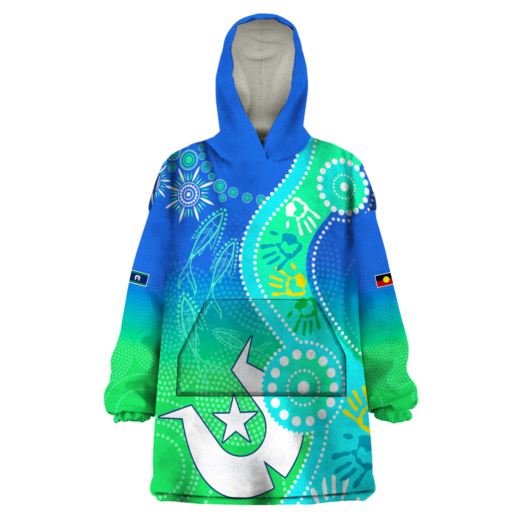 personalised-australia-naidoc-wearable-blanket-hoodie-aboriginal-tribal-art-stylization