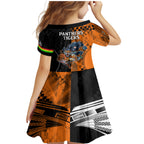 NRL Tigers Combine Panthers Rugby Family Matching Mermaid Dress and Hawaiian Shirt Sporty Style LT9