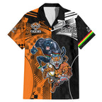NRL Tigers Combine Panthers Rugby Family Matching Mermaid Dress and Hawaiian Shirt Sporty Style LT9