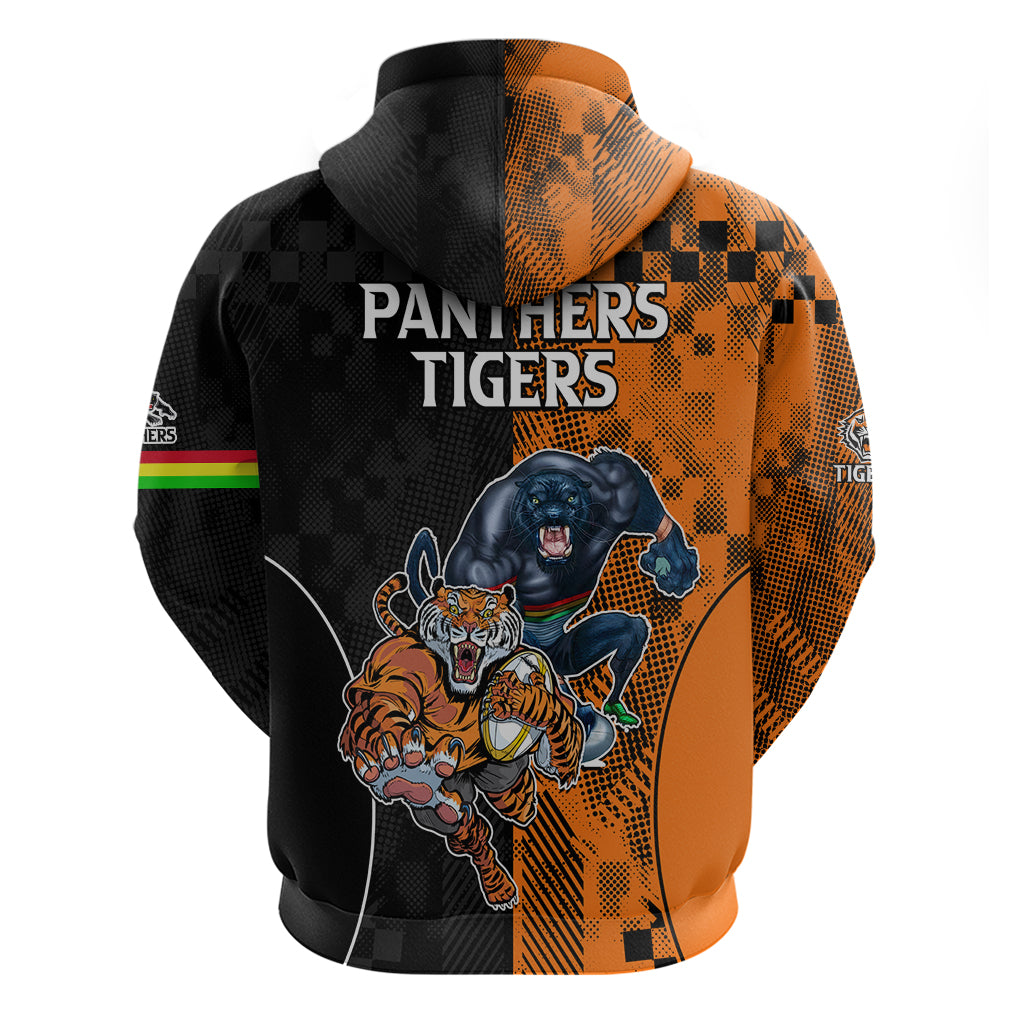 NRL Tigers Combine Panthers Rugby Hoodie Sporty Style LT9