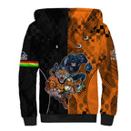 NRL Tigers Combine Panthers Rugby Sherpa Hoodie Sporty Style LT9