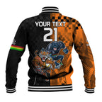 Custom NRL Tigers Combine Panthers Rugby Baseball Jacket Sporty Style LT9