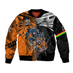 Custom NRL Tigers Combine Panthers Rugby Bomber Jacket Sporty Style LT9