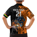 Custom NRL Tigers Combine Panthers Rugby Family Matching Mermaid Dress and Hawaiian Shirt Sporty Style LT9