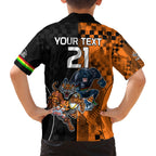 Custom NRL Tigers Combine Panthers Rugby Family Matching Puletasi Dress and Hawaiian Shirt Sporty Style LT9