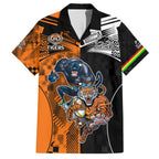 Custom NRL Tigers Combine Panthers Rugby Hawaiian Shirt Sporty Style LT9