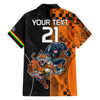 Custom NRL Tigers Combine Panthers Rugby Hawaiian Shirt Sporty Style LT9