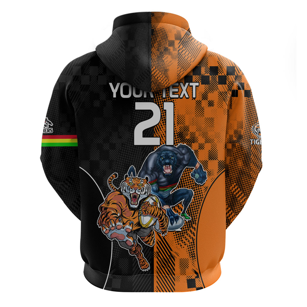 Custom NRL Tigers Combine Panthers Rugby Hoodie Sporty Style LT9