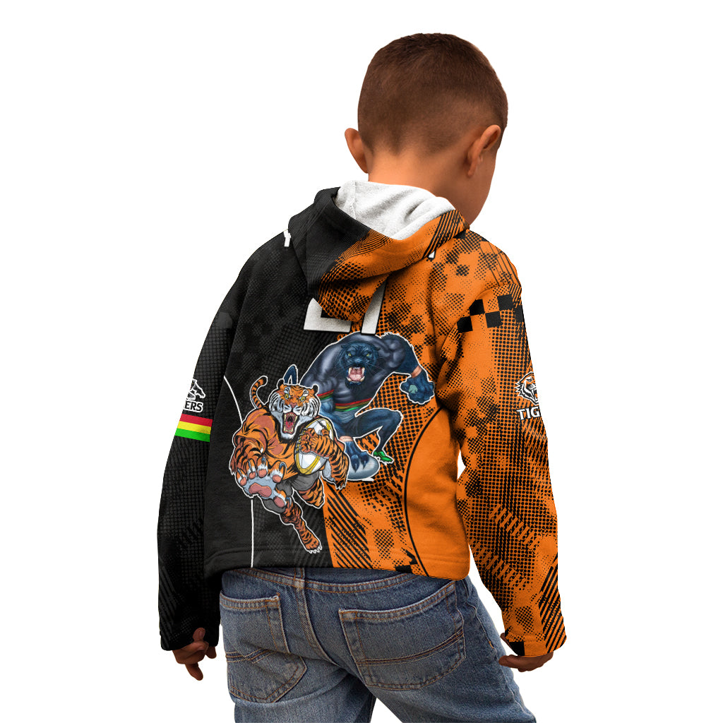 Custom NRL Tigers Combine Panthers Rugby Kid Hoodie Sporty Style LT9