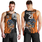 Custom NRL Tigers Combine Panthers Rugby Men Tank Top Sporty Style LT9