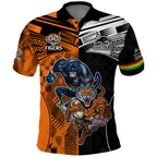 Custom NRL Tigers Combine Panthers Rugby Polo Shirt Sporty Style LT9