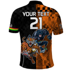 Custom NRL Tigers Combine Panthers Rugby Polo Shirt Sporty Style LT9