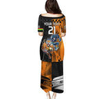 Custom NRL Tigers Combine Panthers Rugby Puletasi Sporty Style LT9