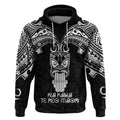 New Zealand Te Reo Maori Hoodie Kia Kaha Maori Language Week Black Style LT9