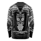 New Zealand Te Reo Maori Long Sleeve Shirt Kia Kaha Maori Language Week Black Style LT9