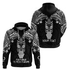 Personalised New Zealand Te Reo Maori Hoodie Kia Kaha Maori Language Week Black Style LT9