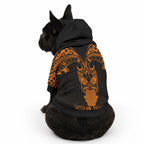 Personalised New Zealand Te Reo Maori Pet Hoodie Kia Kaha Maori Language Week Gold Style