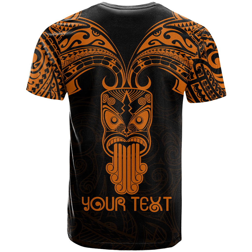Personalised New Zealand Te Reo Maori T Shirt Kia Kaha Maori Language Week Gold Style LT9