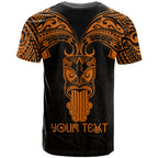 Personalised New Zealand Te Reo Maori T Shirt Kia Kaha Maori Language Week Gold Style LT9