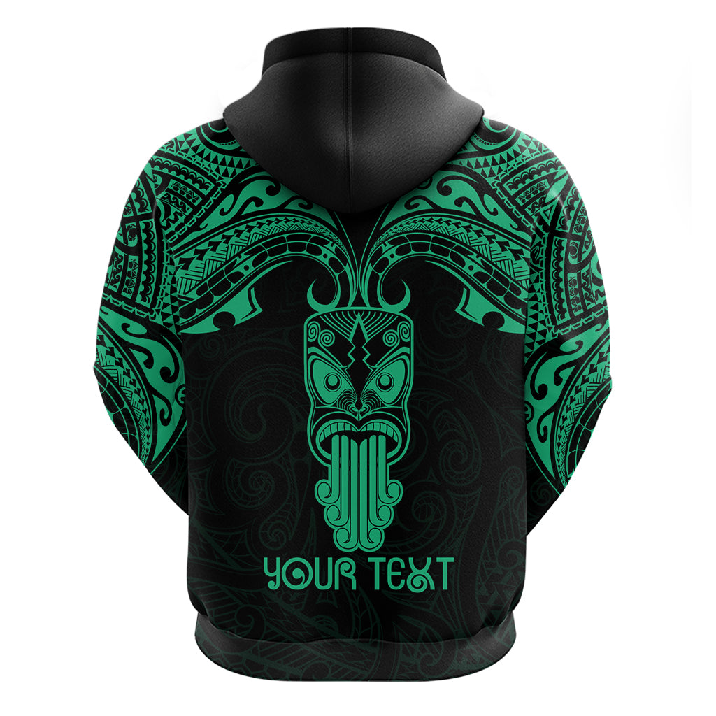 Personalised New Zealand Te Reo Maori Hoodie Kia Kaha Maori Language Week Green Style LT9