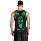Personalised New Zealand Te Reo Maori Men Tank Top Kia Kaha Maori Language Week Green Style LT9