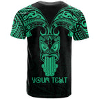 Personalised New Zealand Te Reo Maori T Shirt Kia Kaha Maori Language Week Green Style LT9