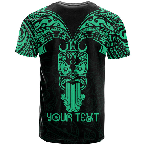 Personalised New Zealand Te Reo Maori T Shirt Kia Kaha Maori Language Week Green Style LT9