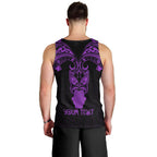 Personalised New Zealand Te Reo Maori Men Tank Top Kia Kaha Maori Language Week Purple Style LT9