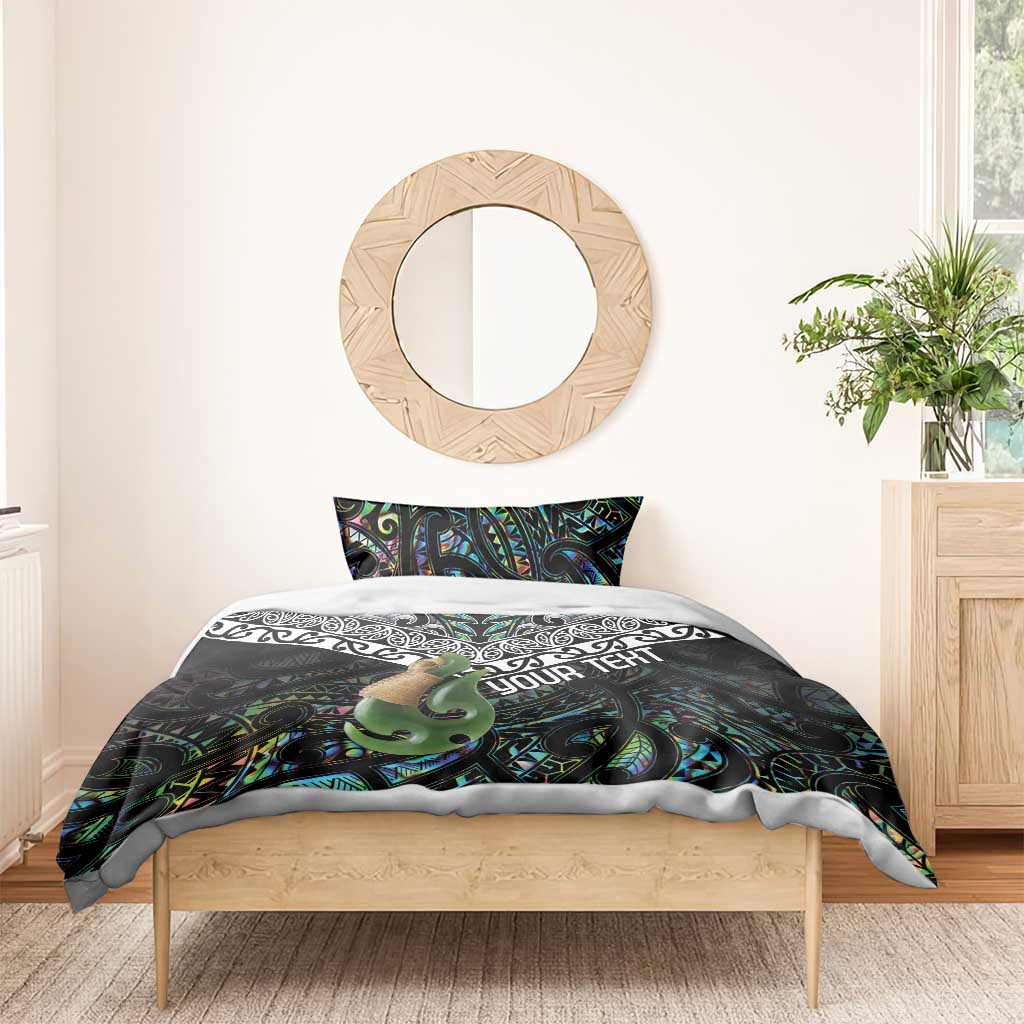 Personalised Maori Manaia Bedding Set New Zealand Tribal Hei Matau Papua Shell