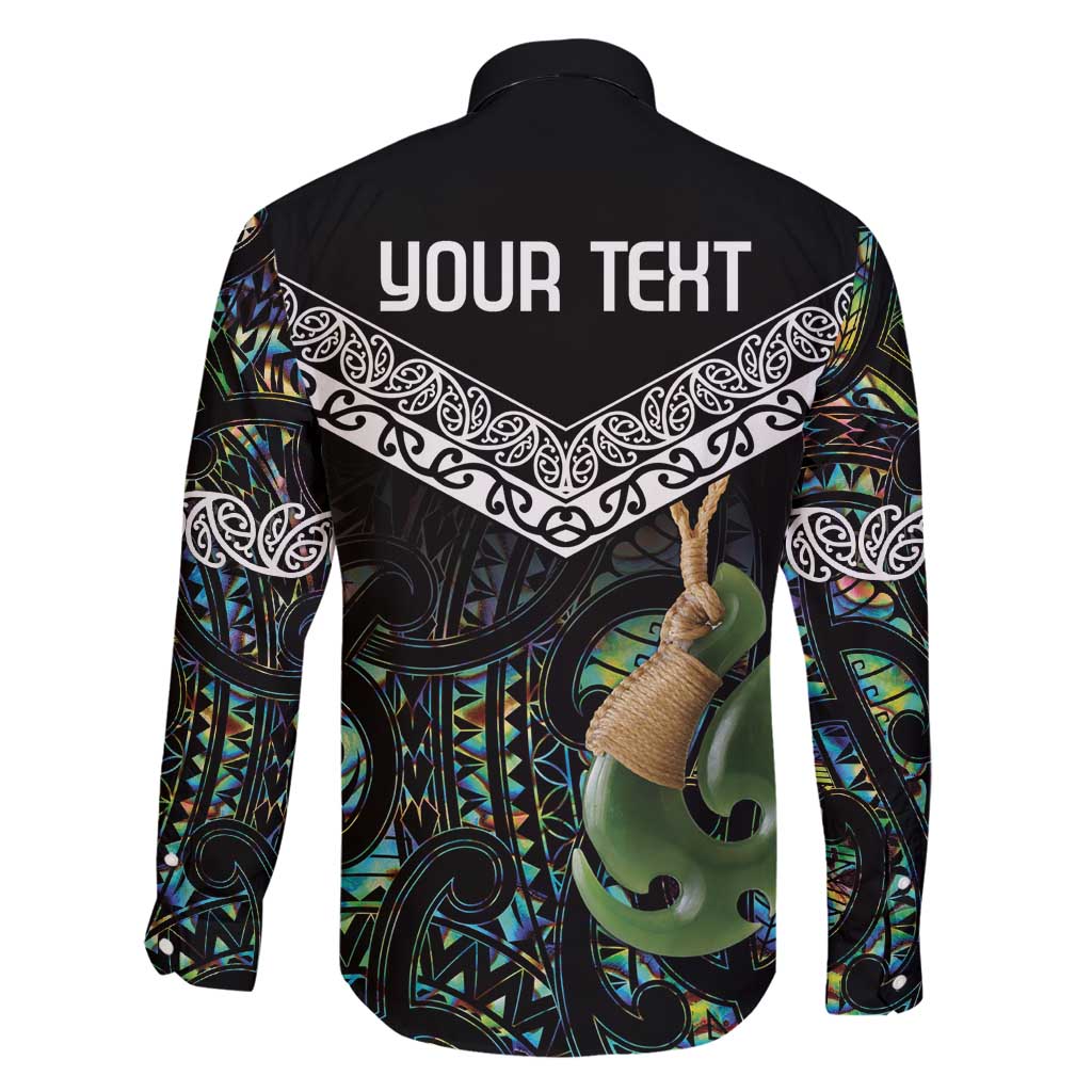 Personalised Maori Manaia Family Matching Off Shoulder Maxi Dress and Hawaiian Shirt New Zealand Tribal Hei Matau Papua Shell