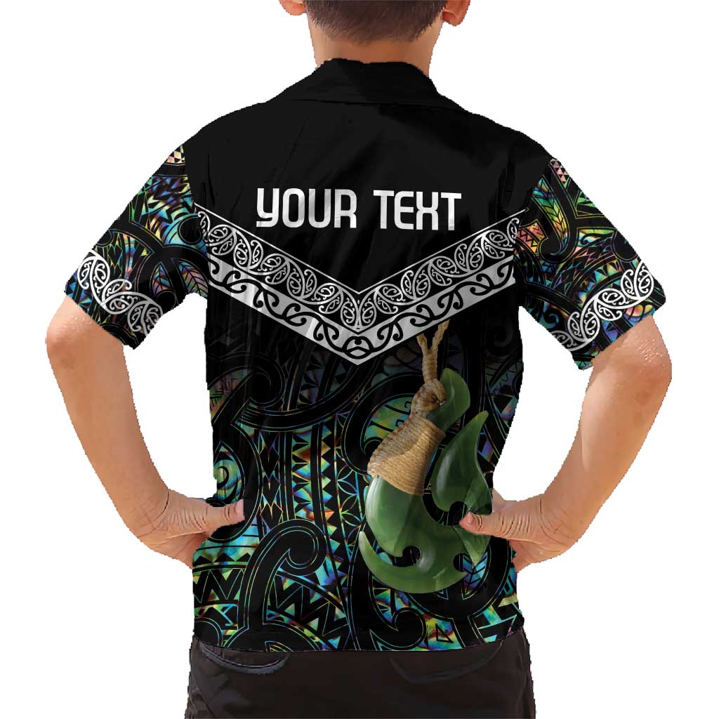 Personalised Maori Manaia Family Matching Short Sleeve Bodycon Dress and Hawaiian Shirt New Zealand Tribal Hei Matau Papua Shell